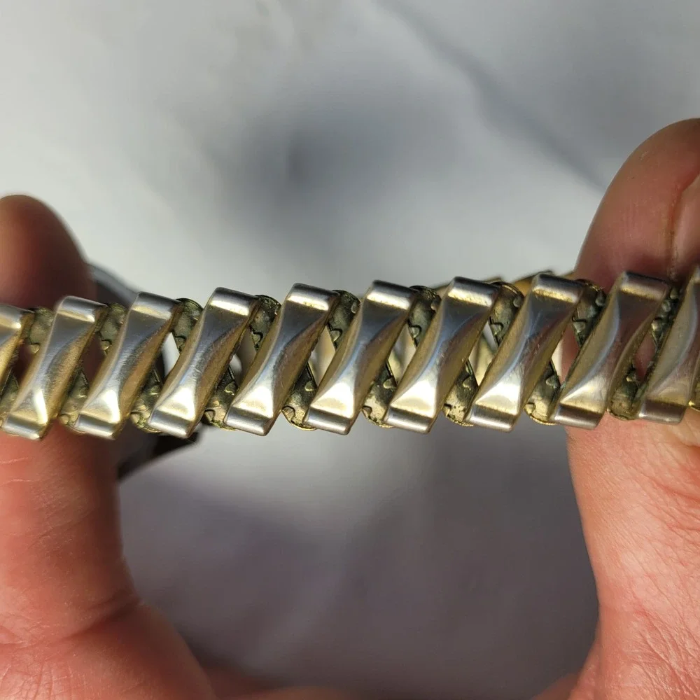 Windsor Watch Mechanical‎ Swiss Made Two-Tone Expansion Band Vintage